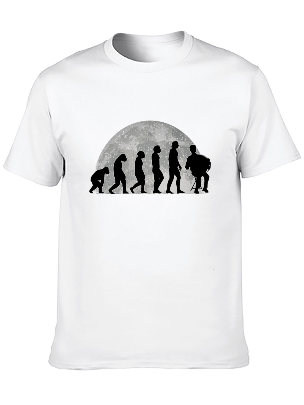 Evolution Accordion Player Black T-Shirt