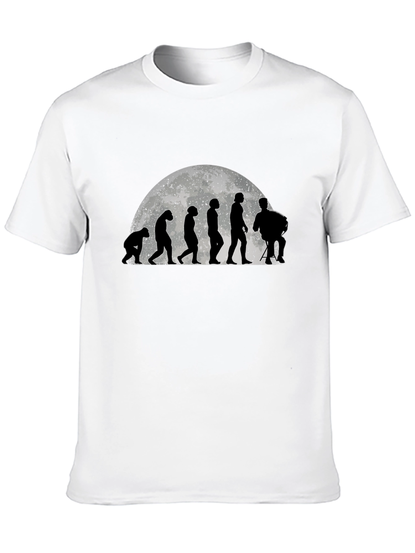 Evolution Accordion Player Black T-Shirt