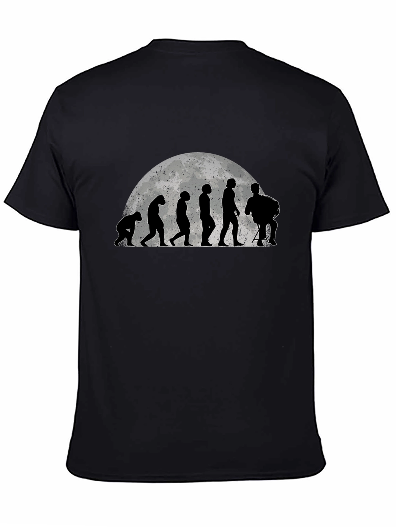 Evolution Accordion Player Black T-Shirt