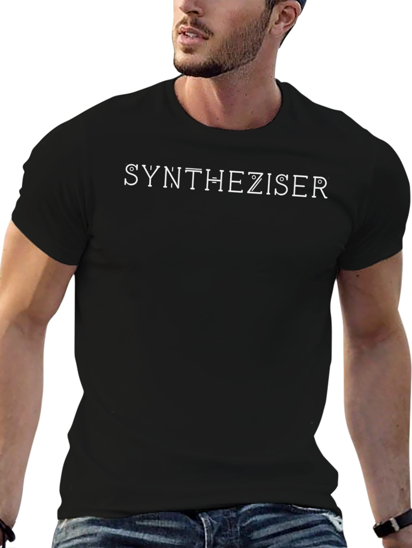 Synthesizer Graphic Tee - Black