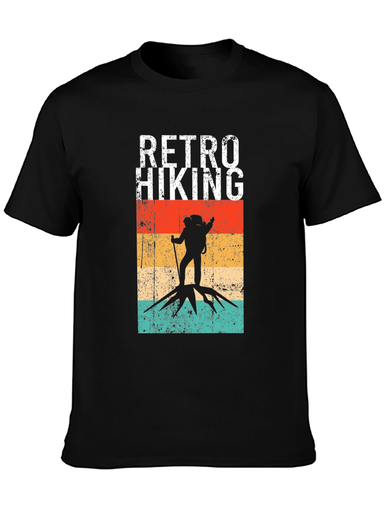 Retro Hiking T-Shirt - Vintage Outdoors Adventure Tee