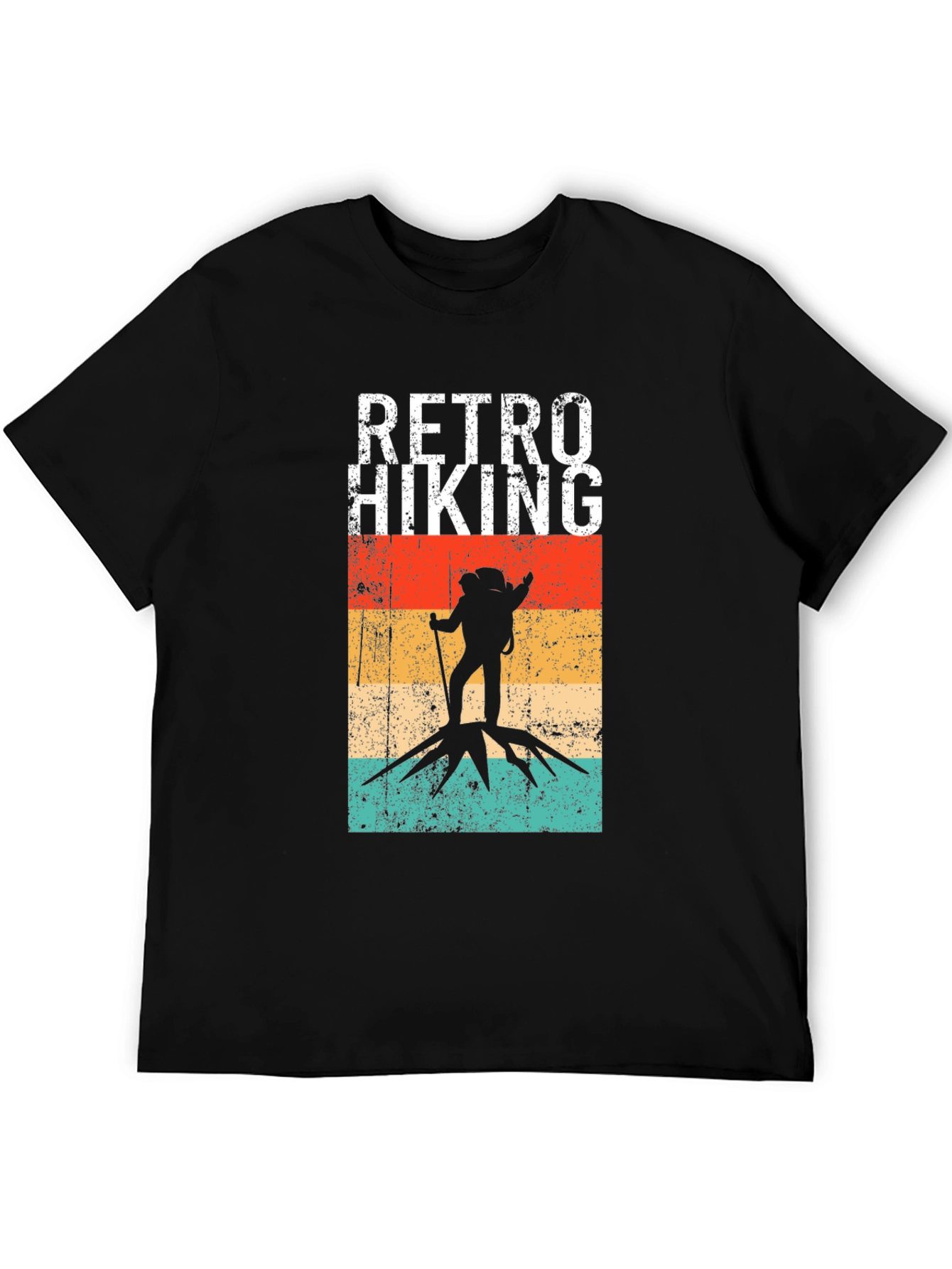 Retro Hiking T-Shirt - Vintage Outdoors Adventure Tee