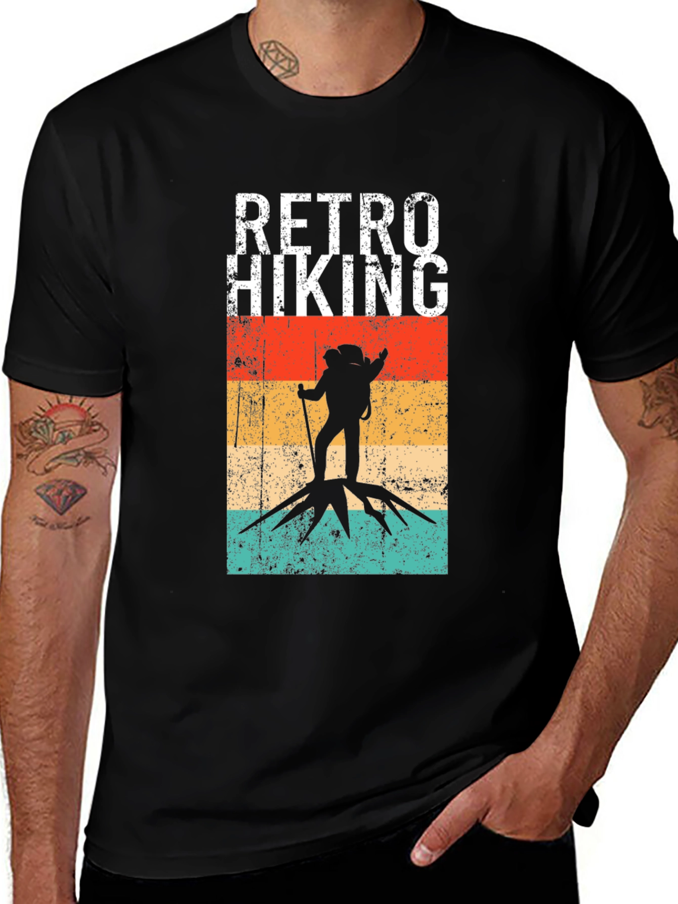 Retro Hiking T-Shirt - Vintage Outdoors Adventure Tee