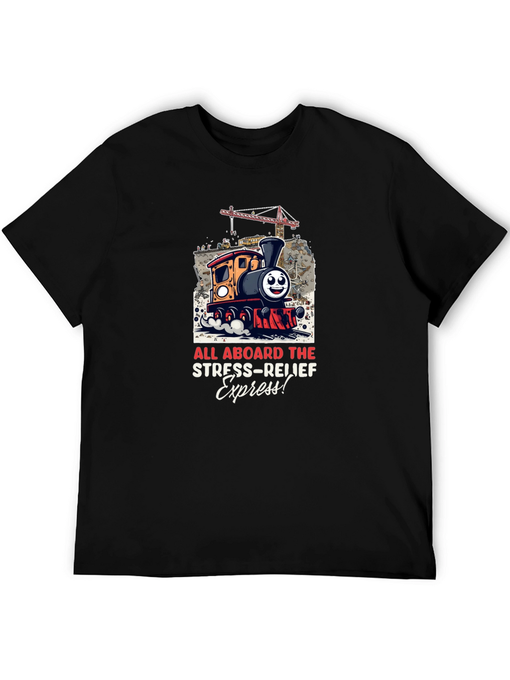 Stress-Relief Express Train Graphic Tee