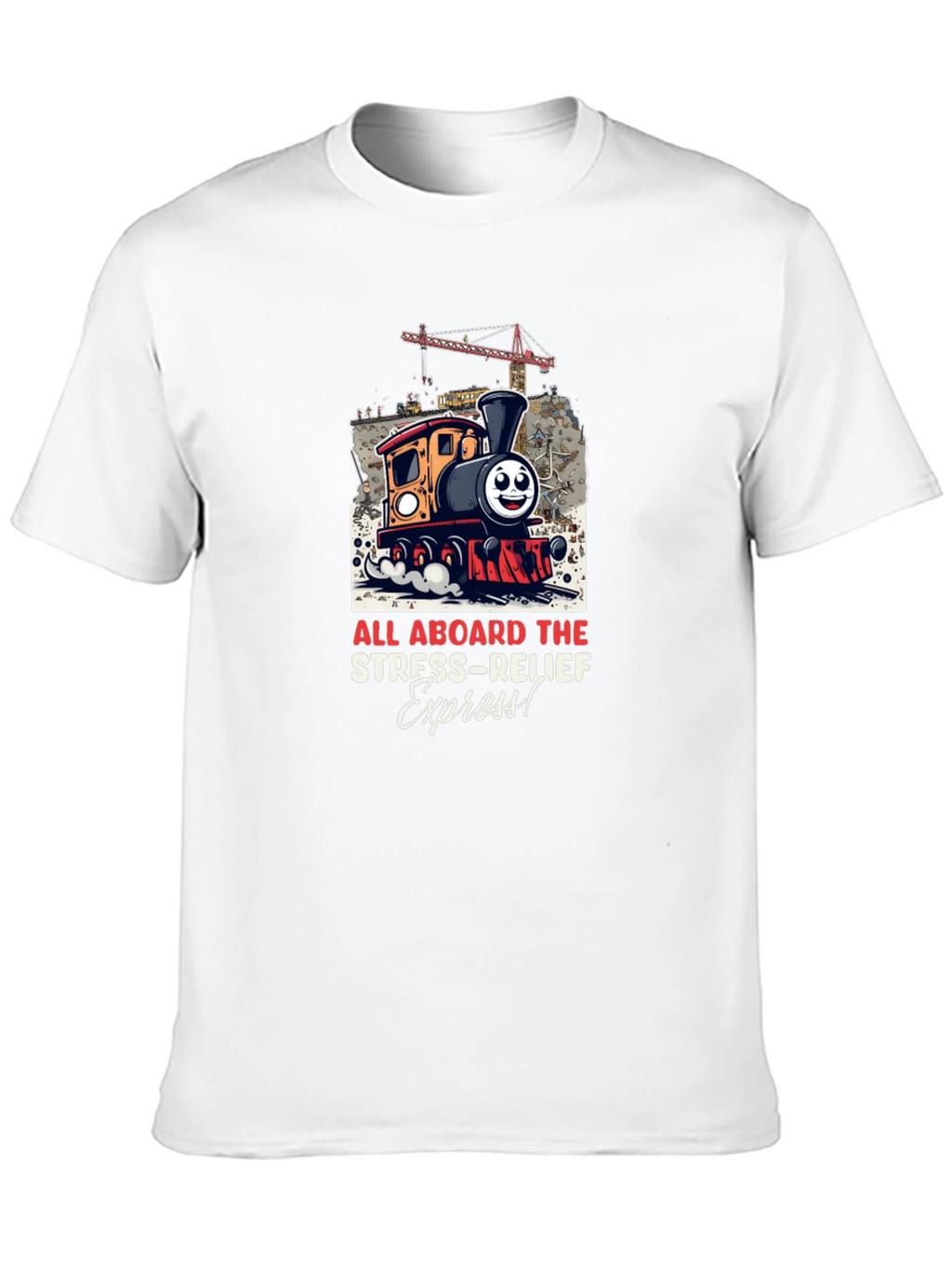 Stress-Relief Express Train Graphic Tee