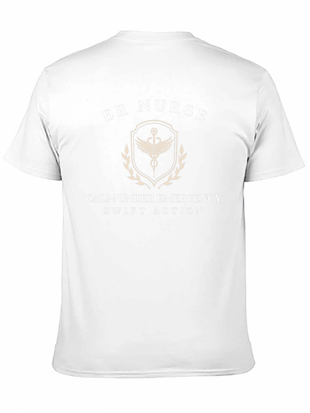 ER Nurse T-Shirt: Calm Under Emergency Swift Action