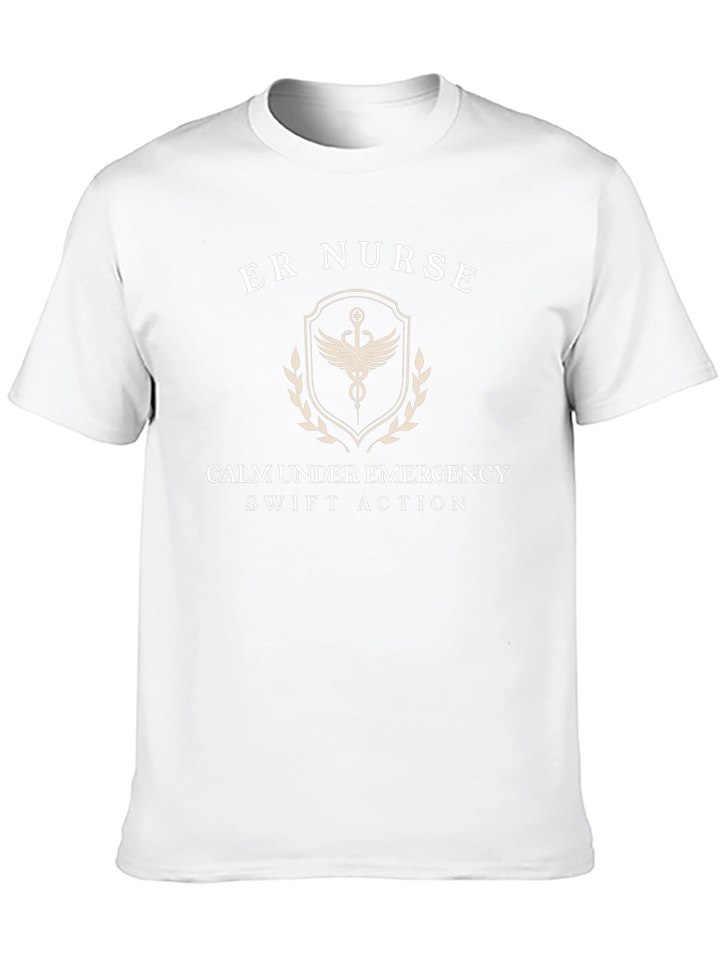 ER Nurse T-Shirt: Calm Under Emergency Swift Action