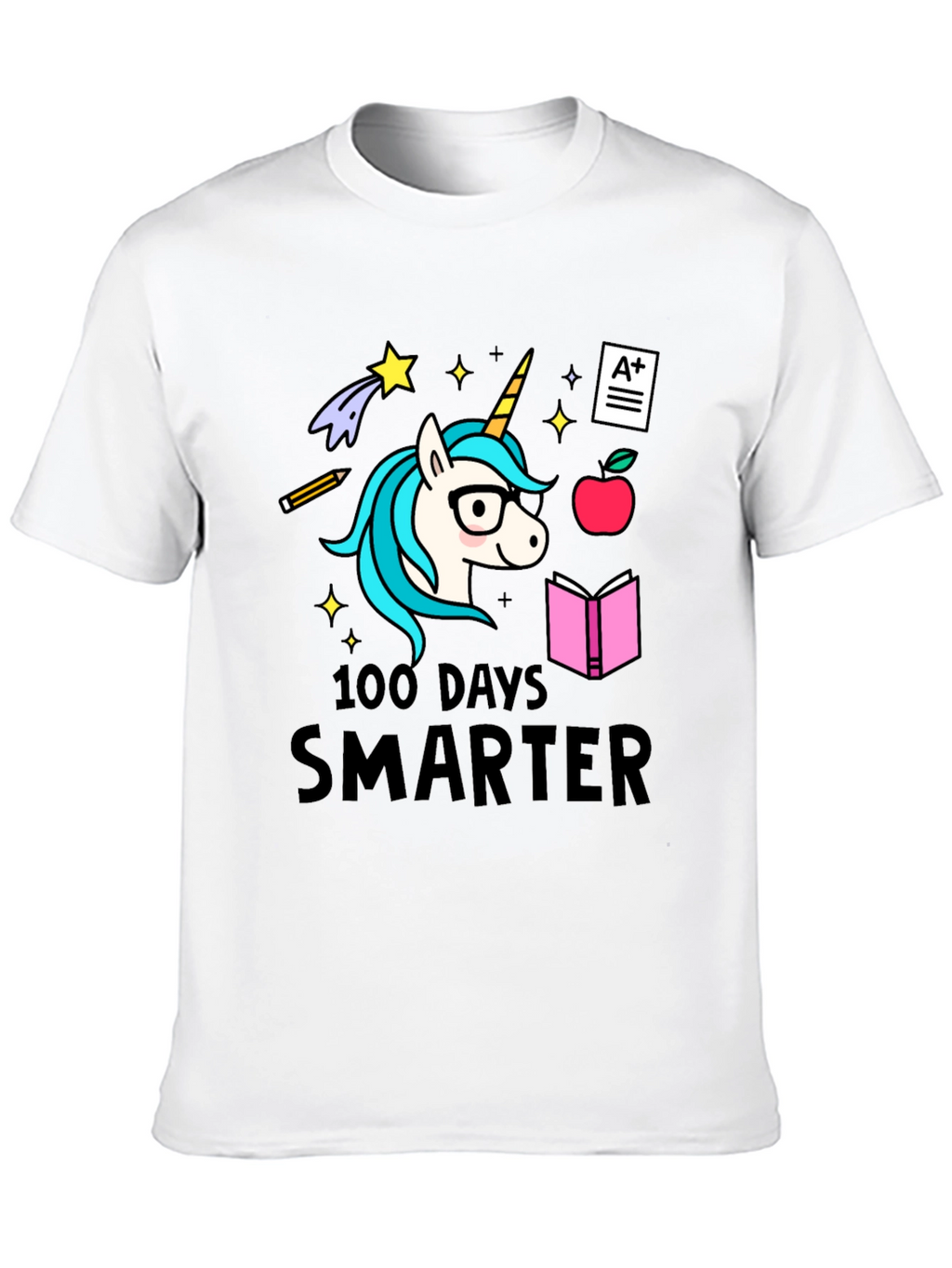 100 Days Smarter Unicorn Tee