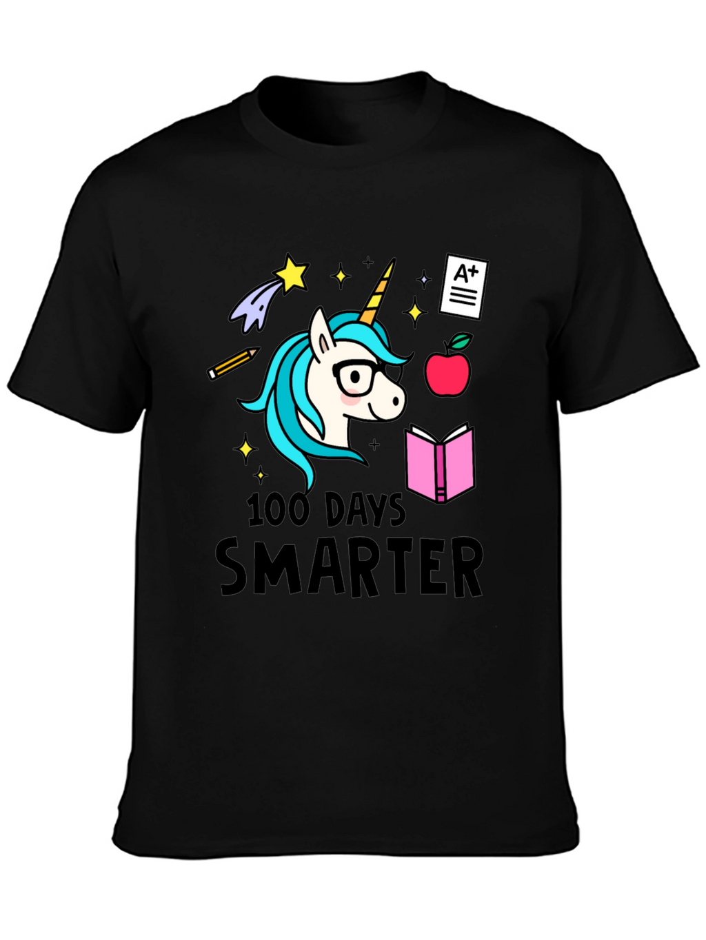 100 Days Smarter Unicorn Tee