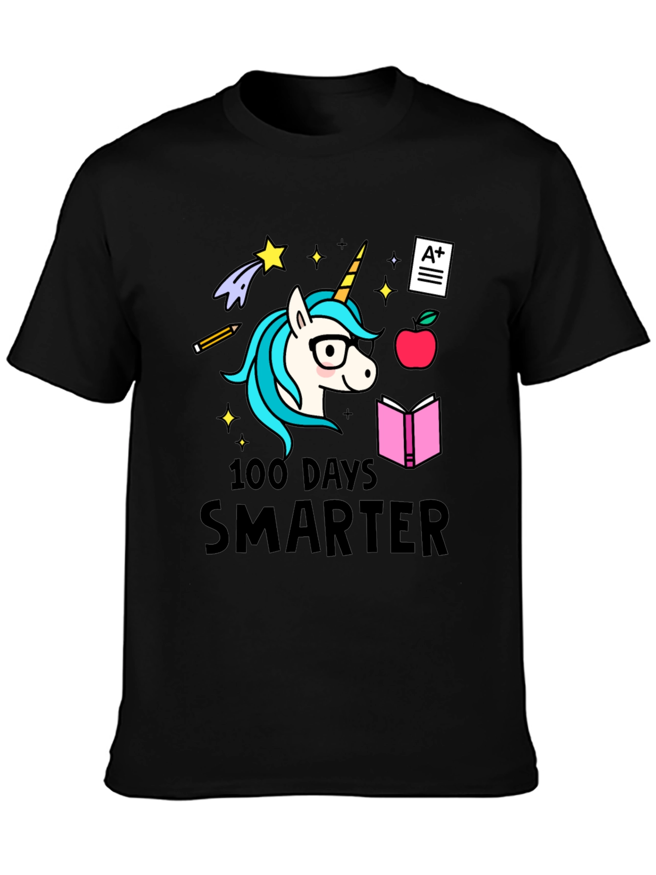 100 Days Smarter Unicorn Tee