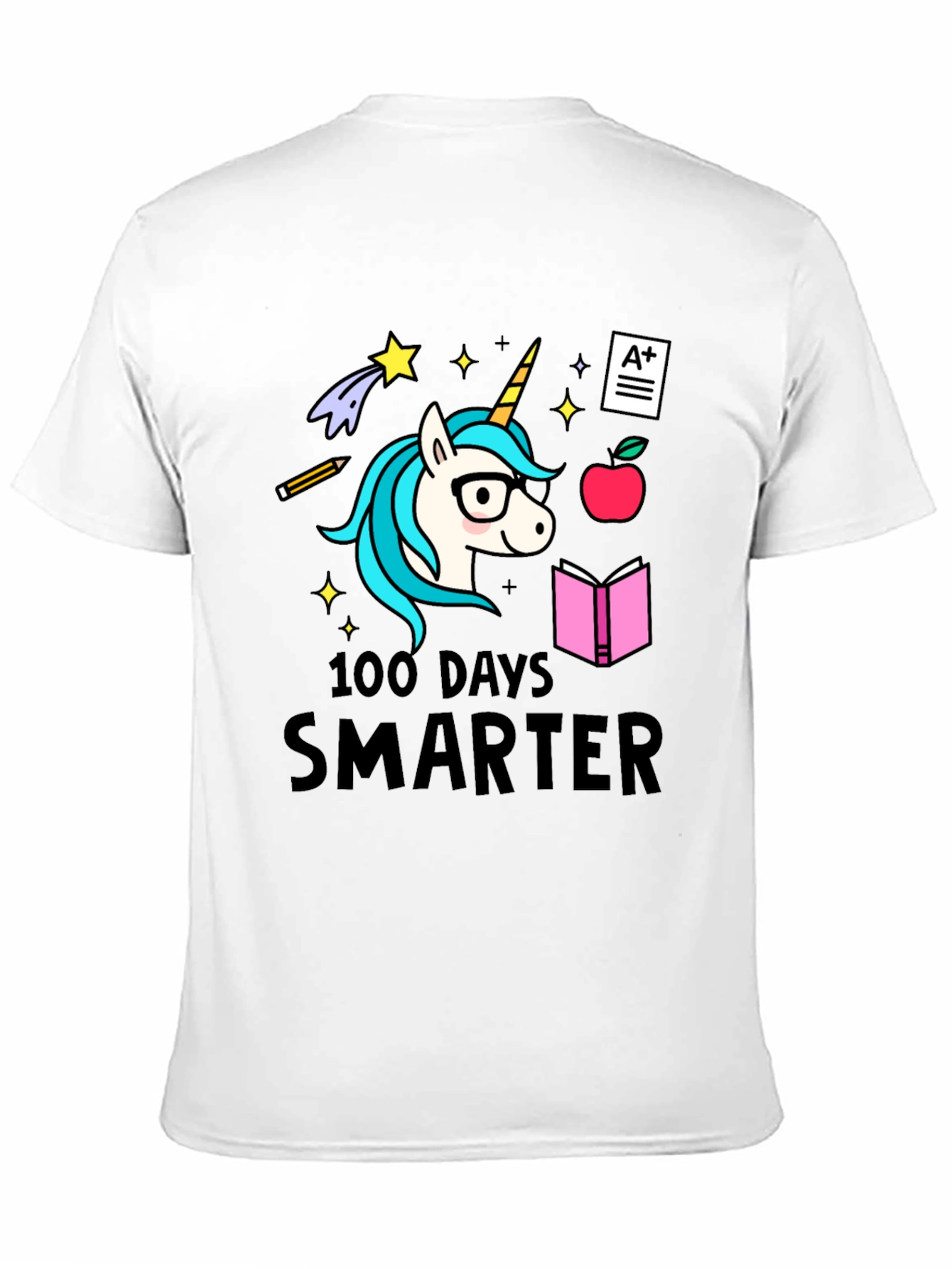 100 Days Smarter Unicorn Tee