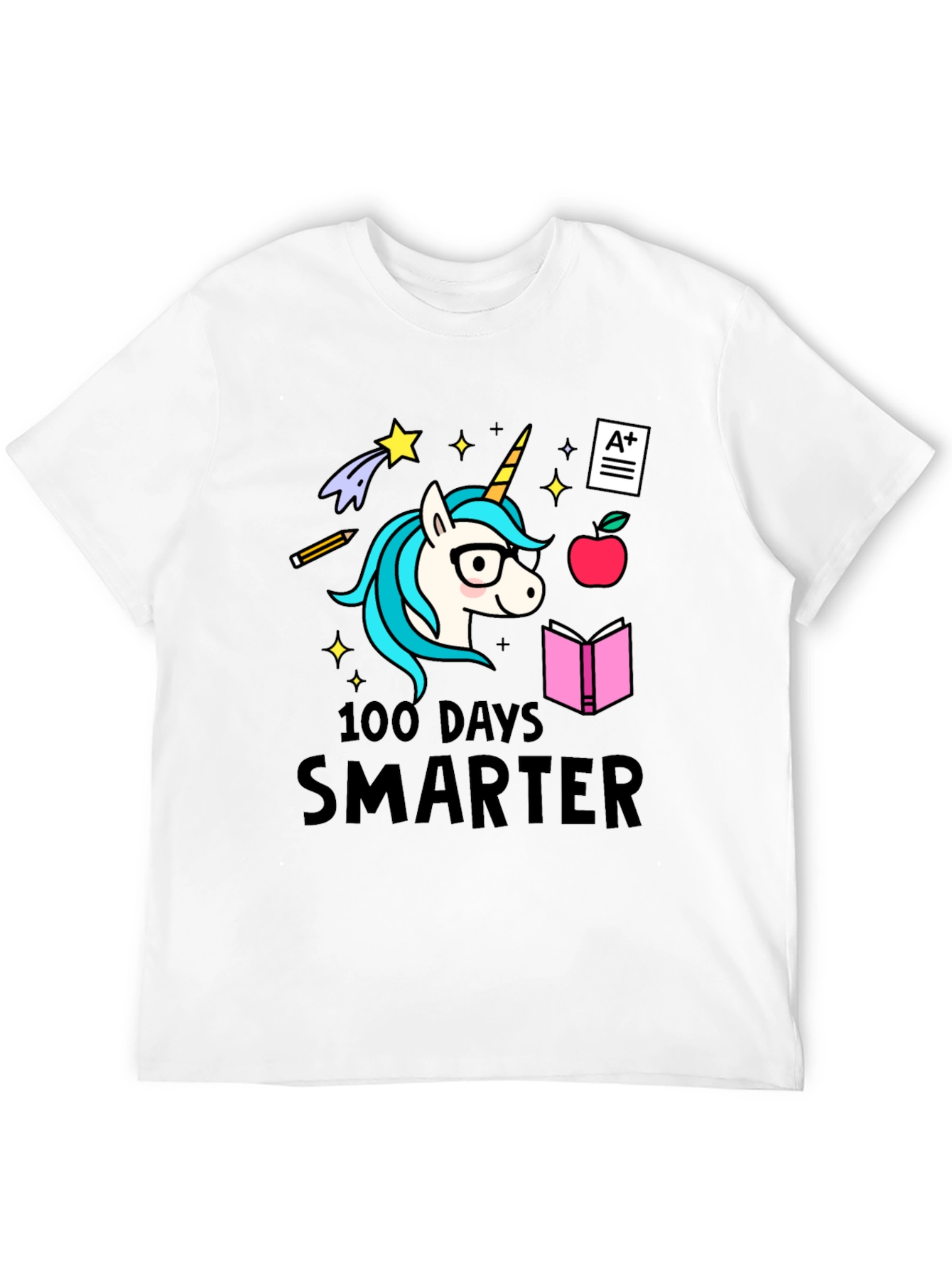 100 Days Smarter Unicorn Tee