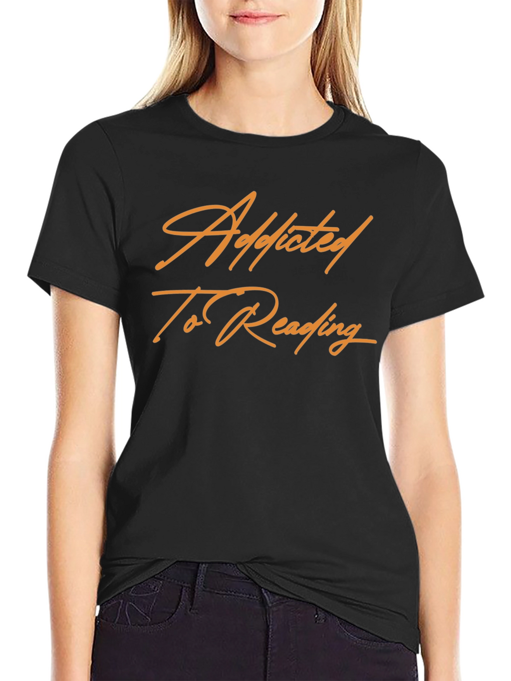 Addicted To Reading Black T-Shirt