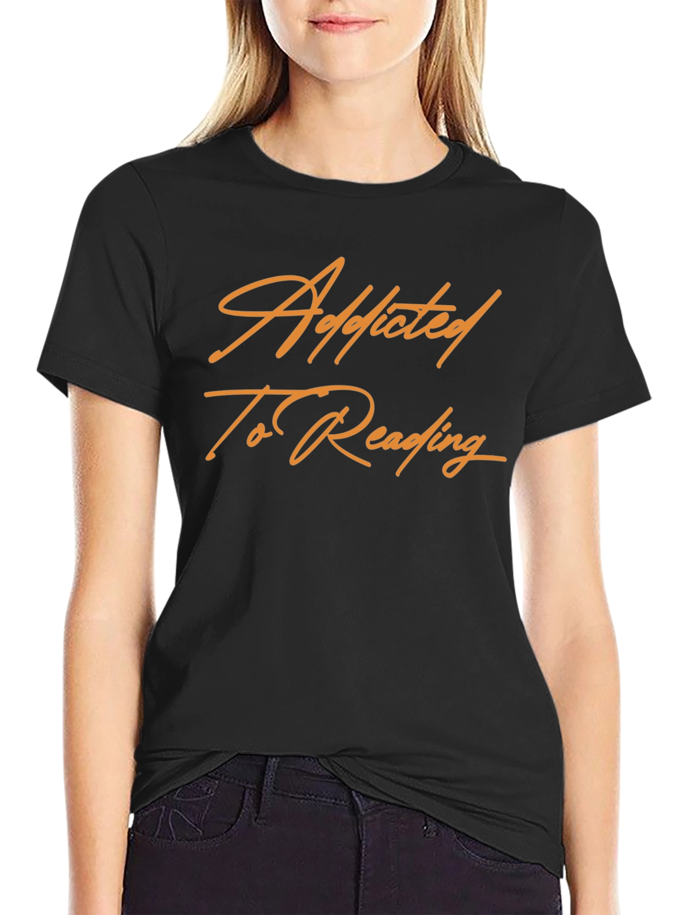Addicted To Reading Black T-Shirt