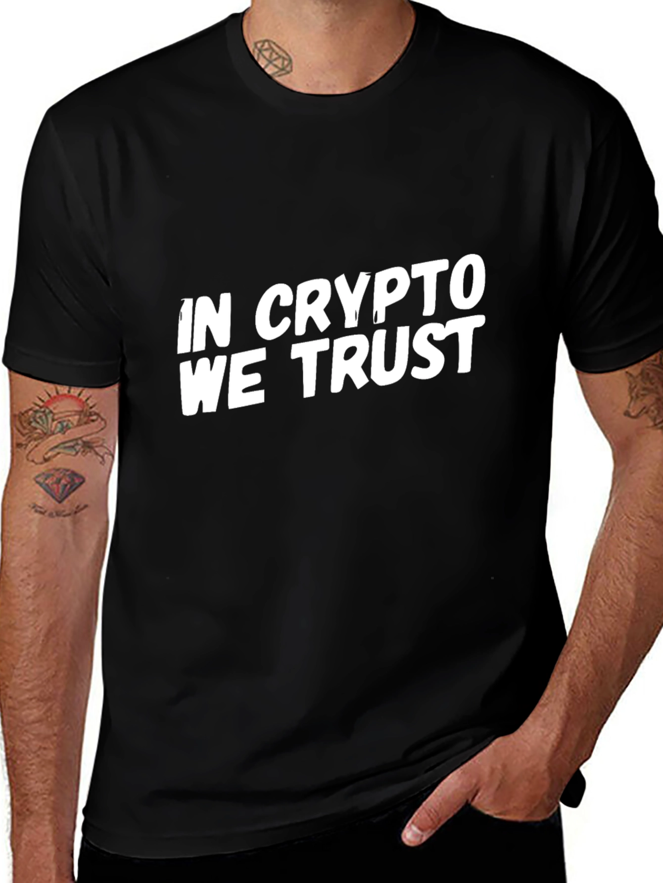 In Crypto We Trust Black T-Shirt