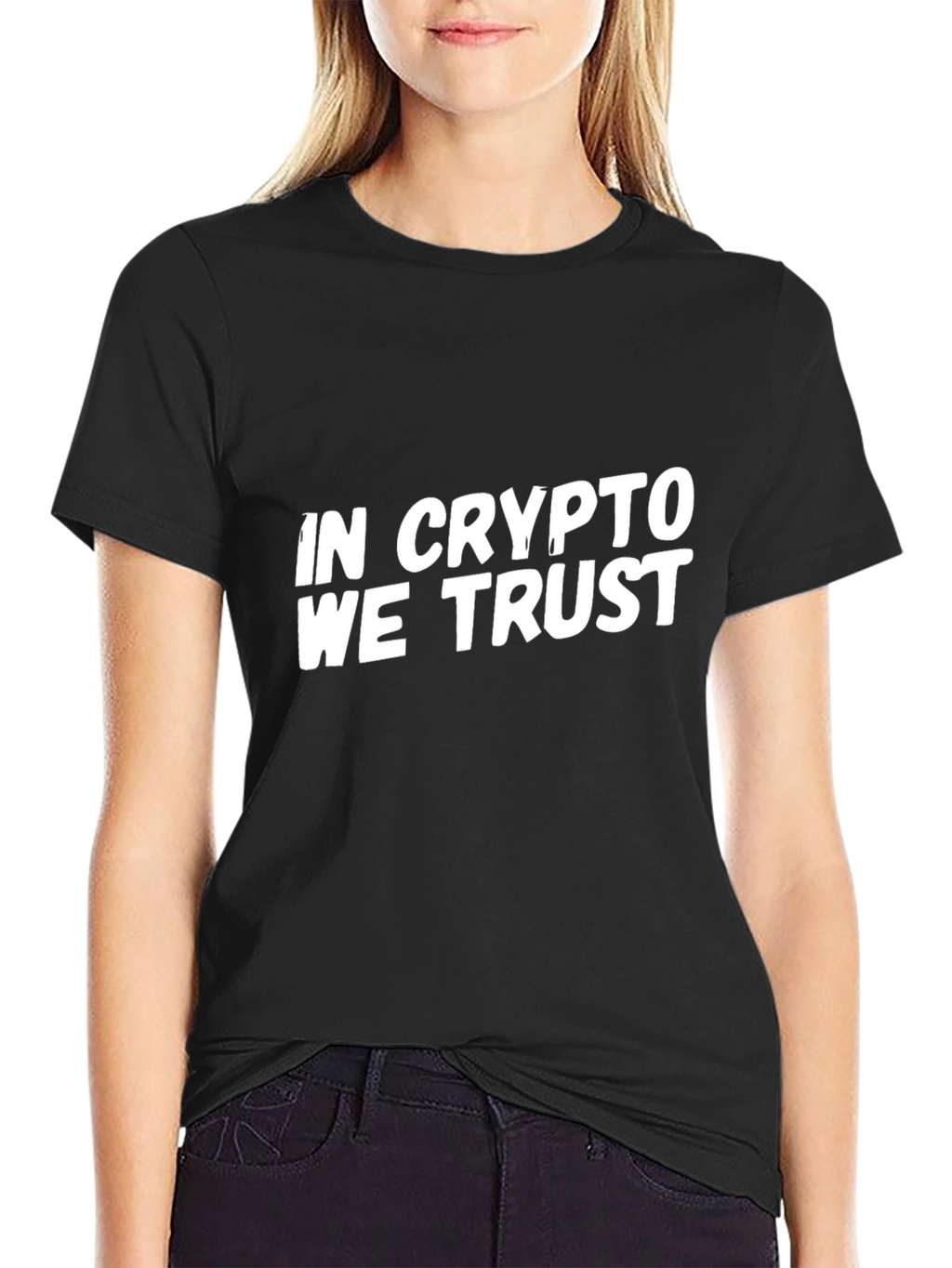 In Crypto We Trust Black T-Shirt
