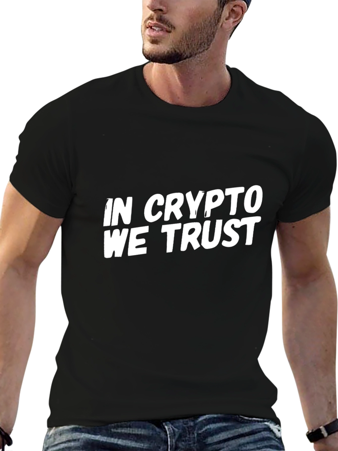 In Crypto We Trust Black T-Shirt
