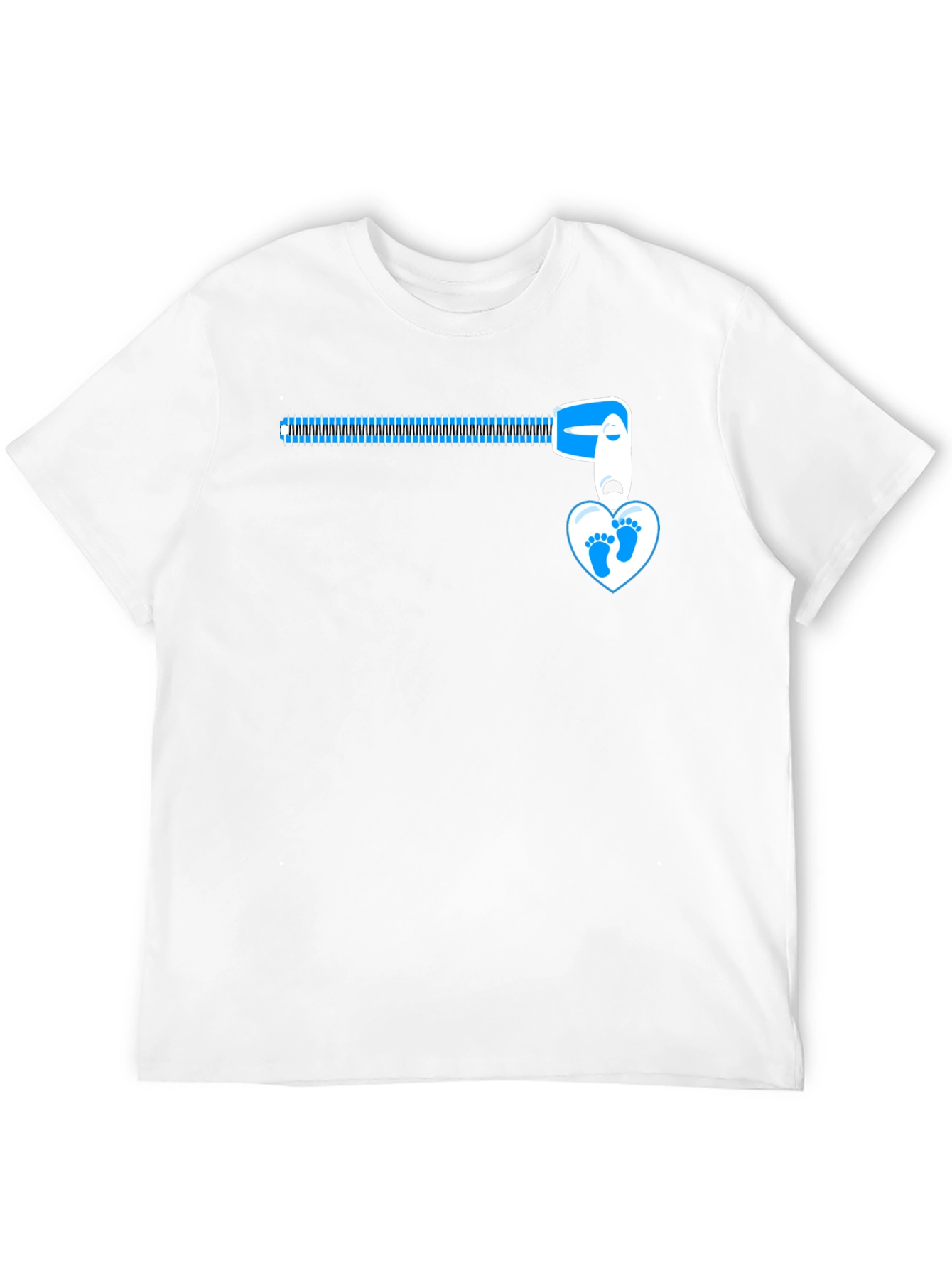 Baby Feet Zipper T-Shirt - Expecting Dad