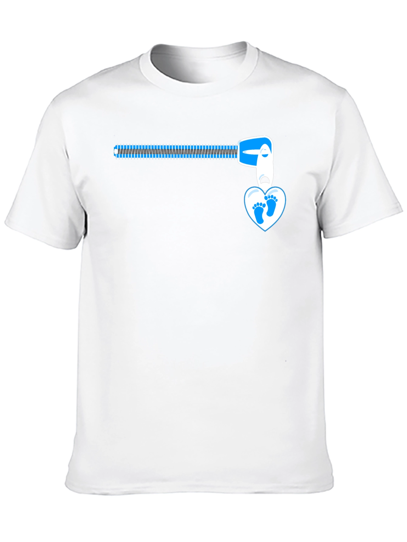 Baby Feet Zipper T-Shirt - Expecting Dad