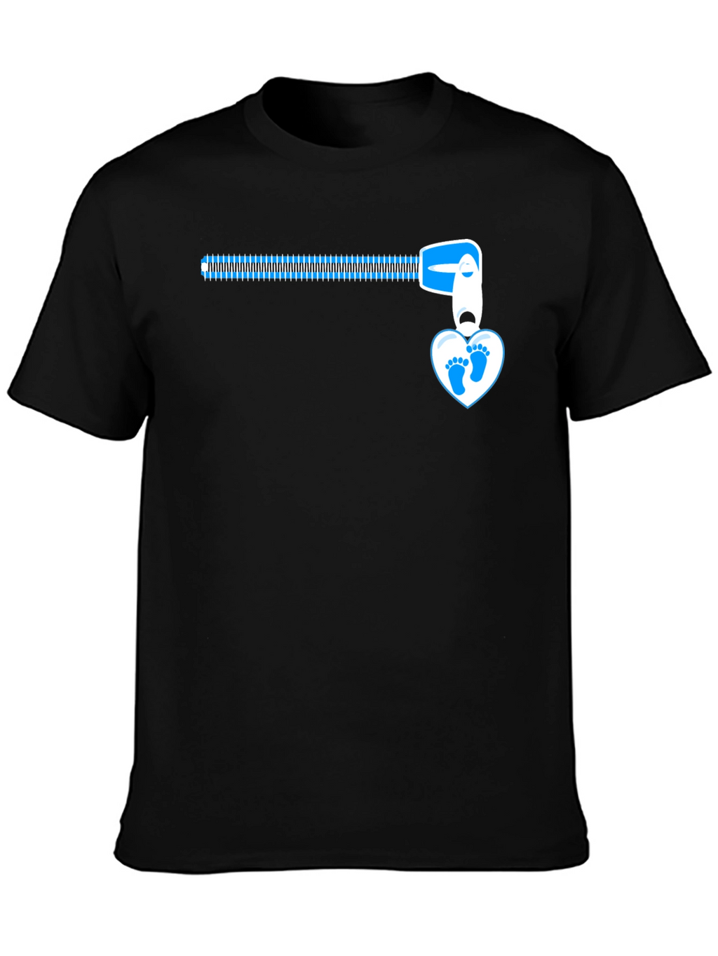 Baby Feet Zipper T-Shirt - Expecting Dad