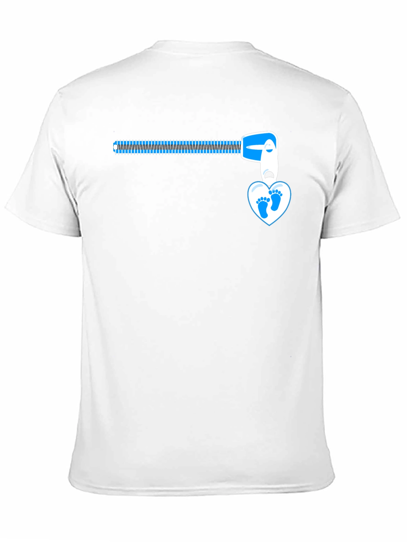 Baby Feet Zipper T-Shirt - Expecting Dad