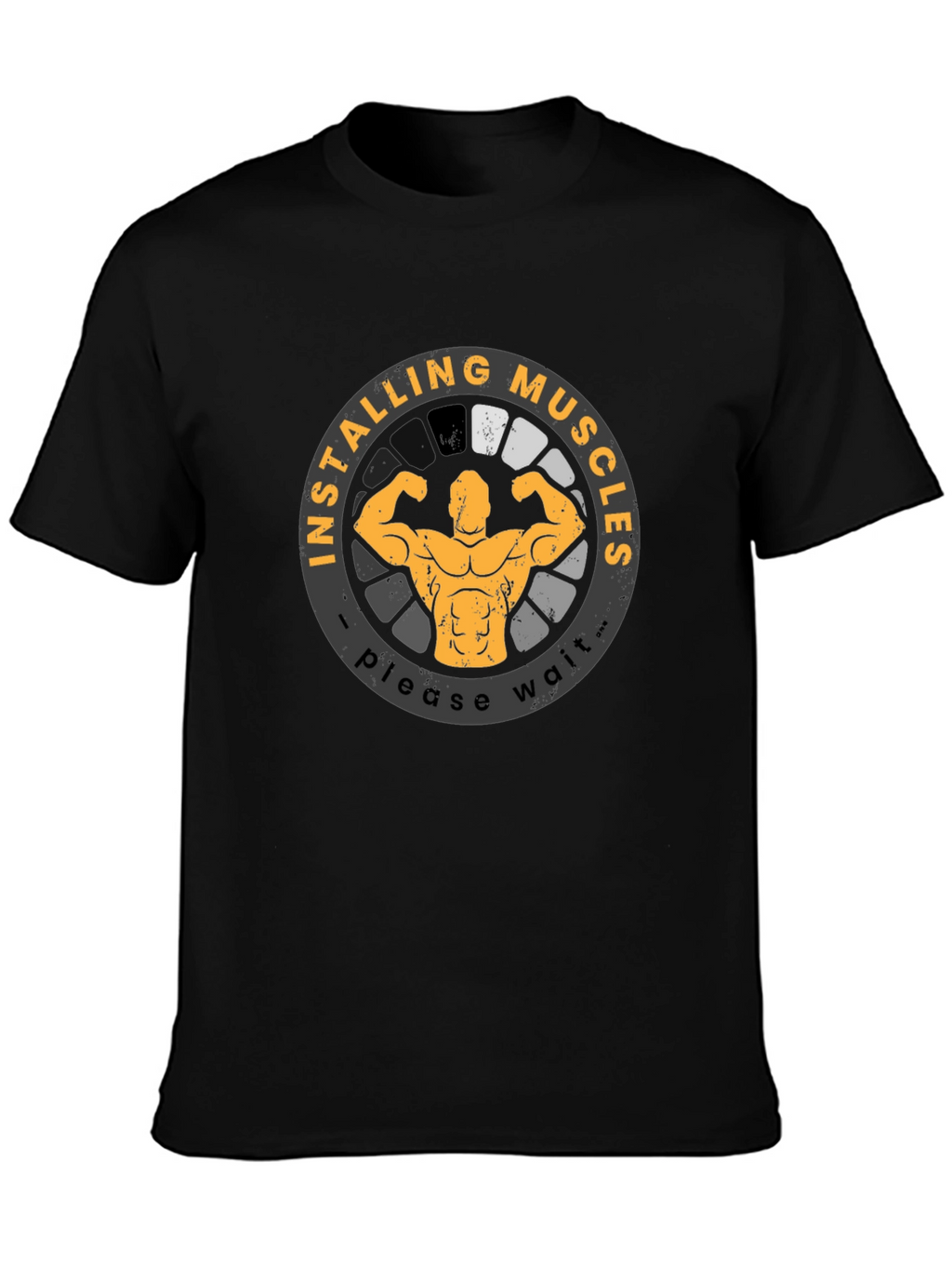 Installing Muscles T-Shirt Funny Gym Workout Shirt