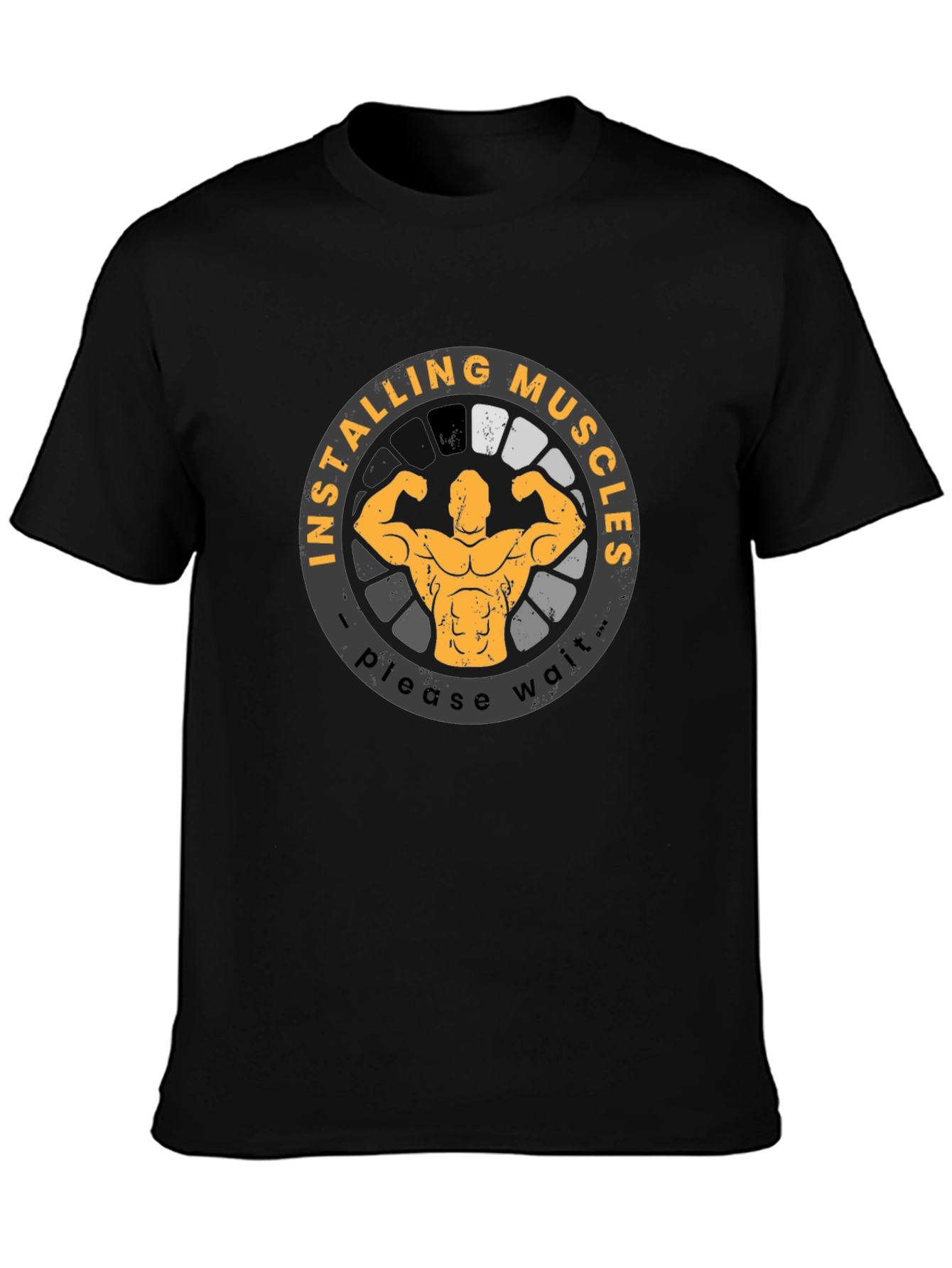 Installing Muscles T-Shirt Funny Gym Workout Shirt