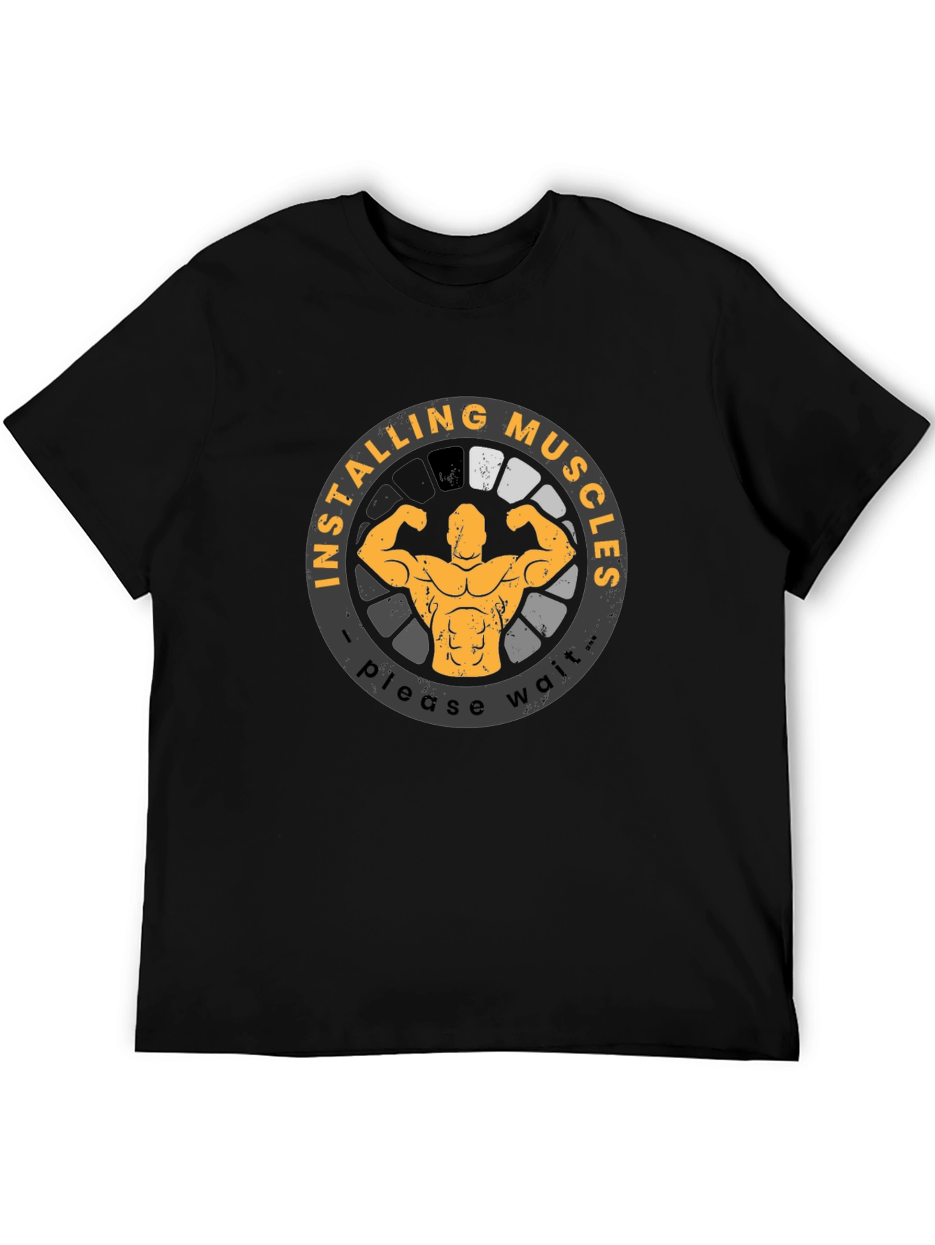 Installing Muscles T-Shirt Funny Gym Workout Shirt
