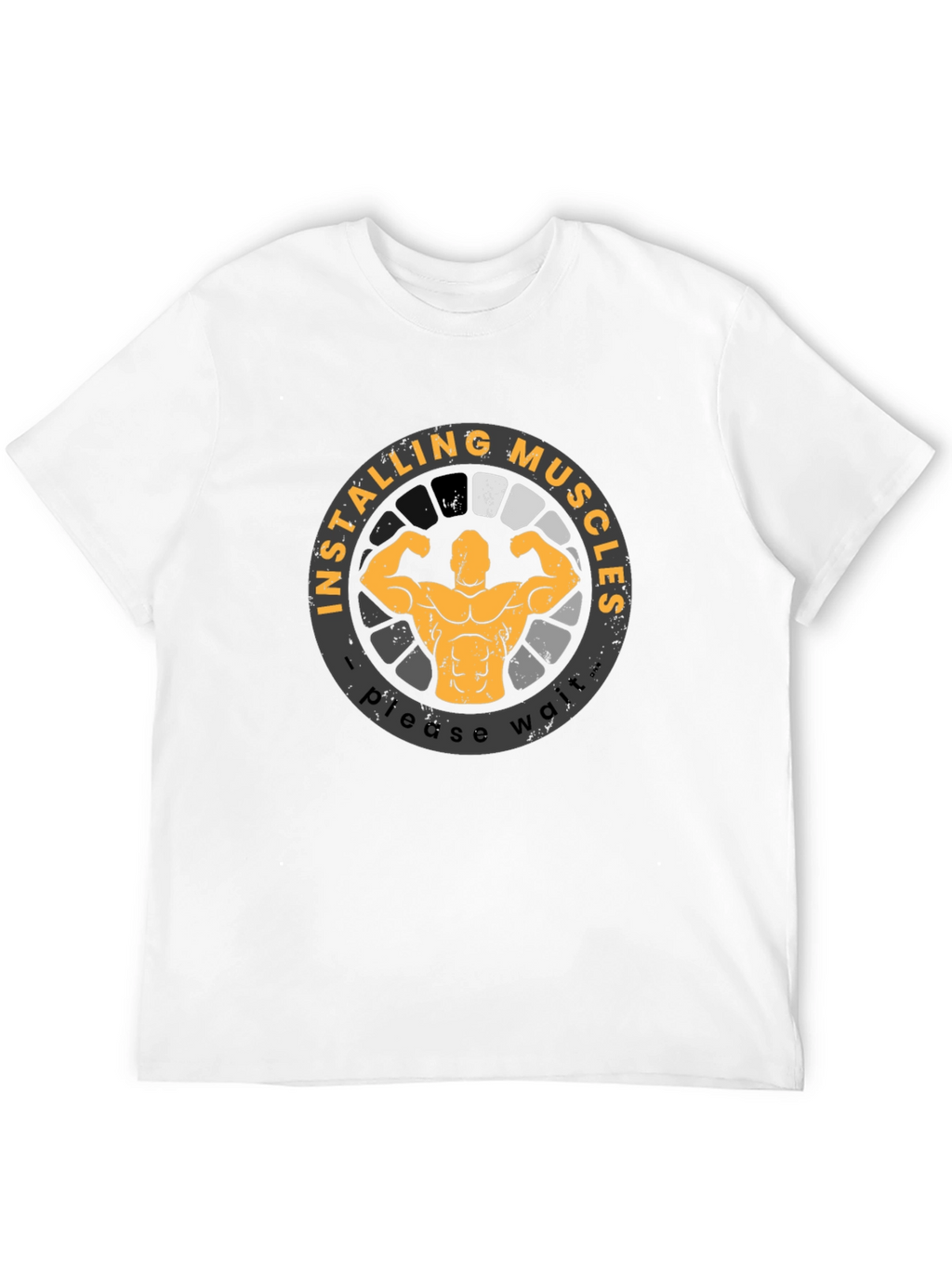 Installing Muscles T-Shirt Funny Gym Workout Shirt
