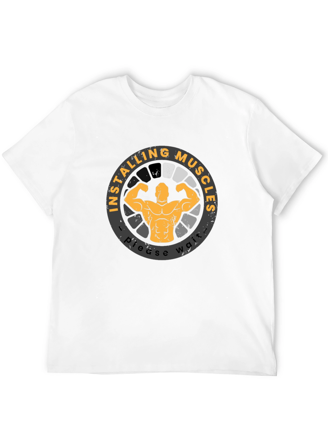 Installing Muscles T-Shirt Funny Gym Workout Shirt