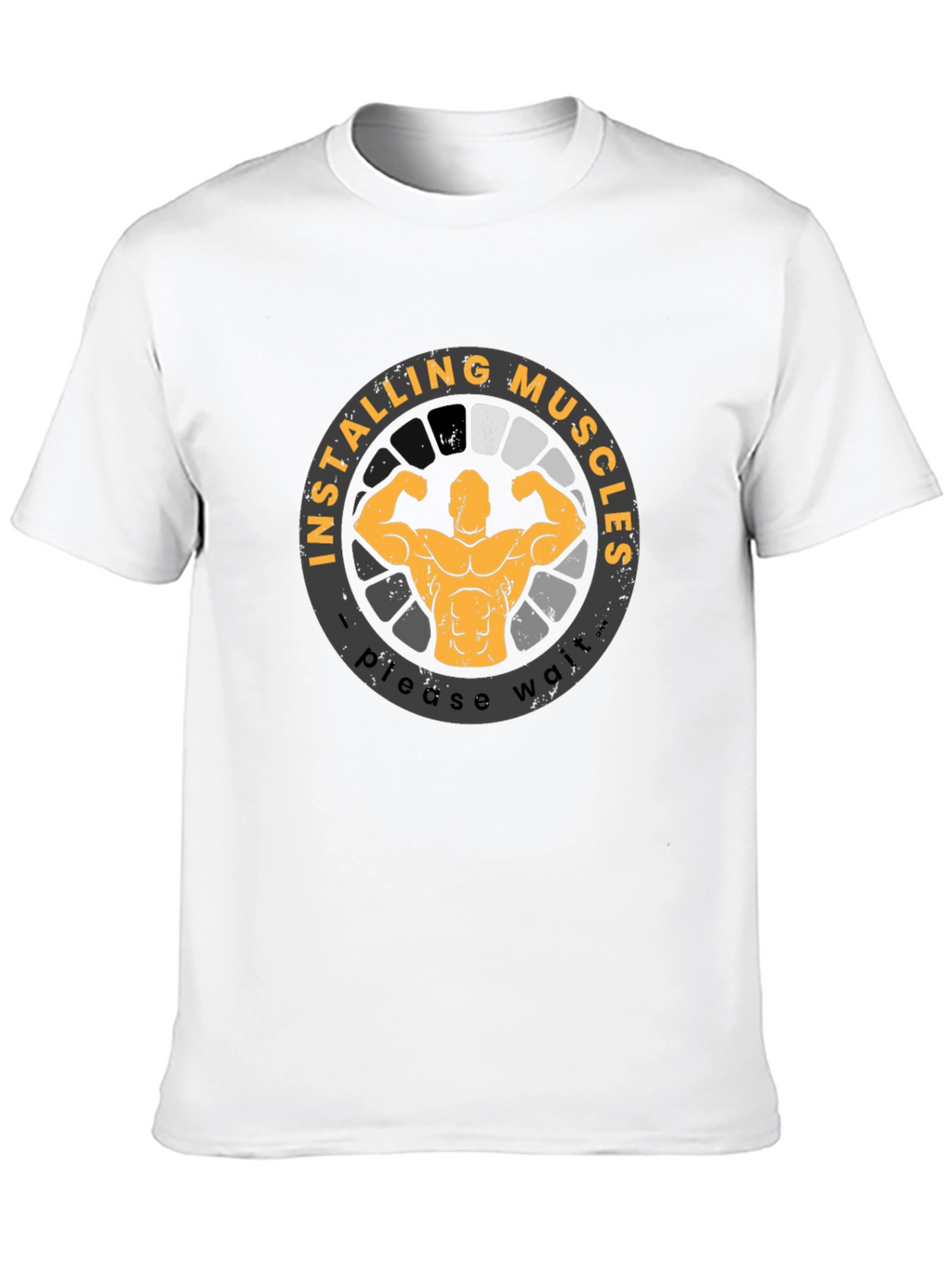 Installing Muscles T-Shirt Funny Gym Workout Shirt