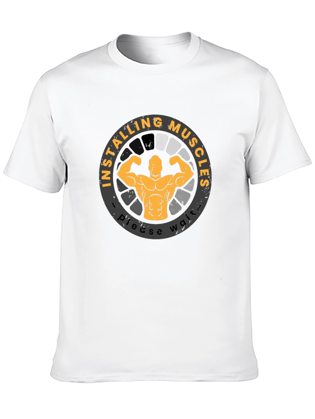 Installing Muscles T-Shirt Funny Gym Workout Shirt