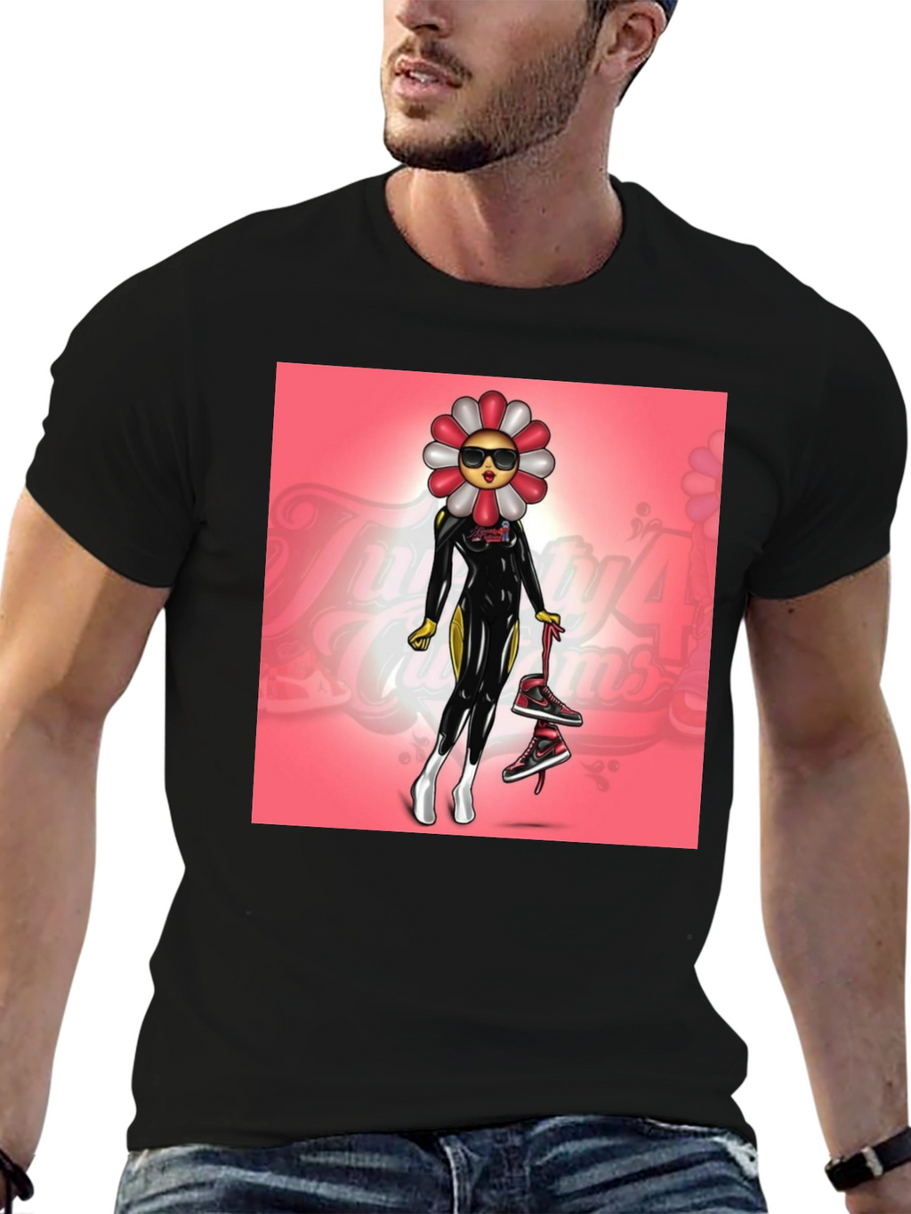 Funky Flower Power Graphic Tee
