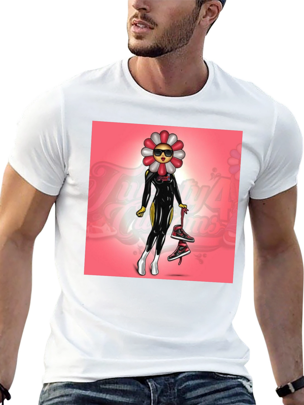 Funky Flower Power Graphic Tee