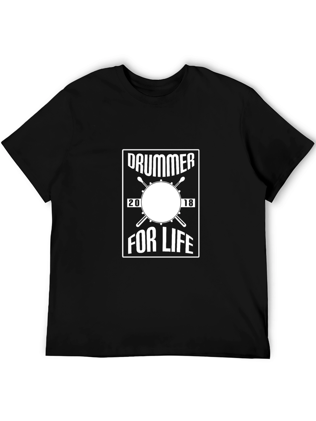 Drummer for Life Black T-Shirt