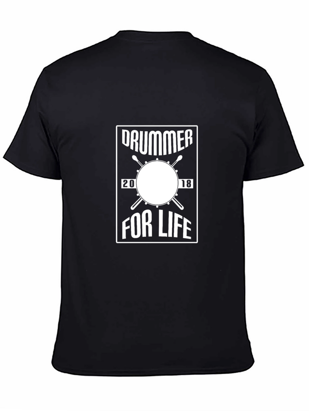 Drummer for Life Black T-Shirt