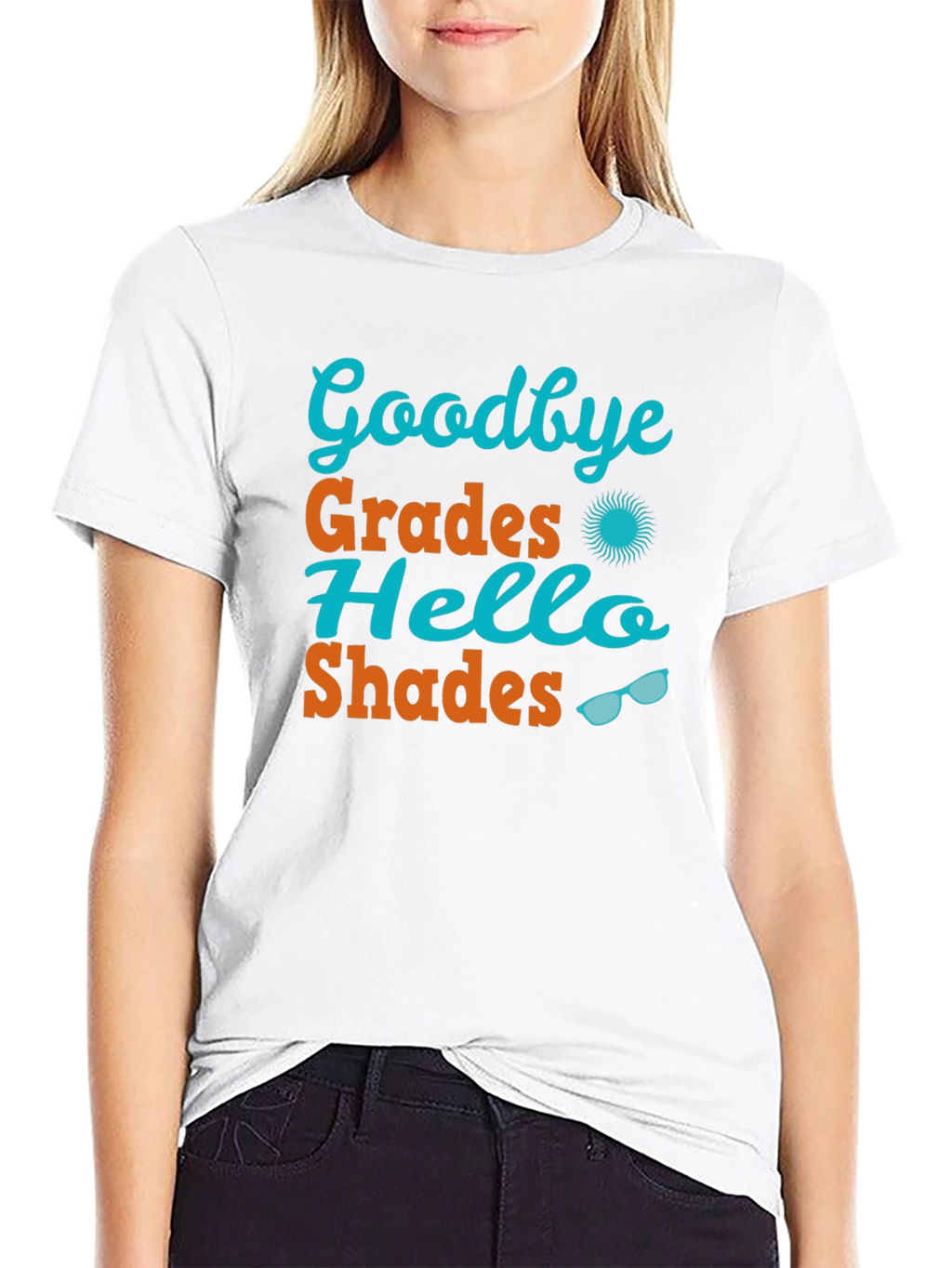 Goodbye Grades Hello Shades Graphic Tee