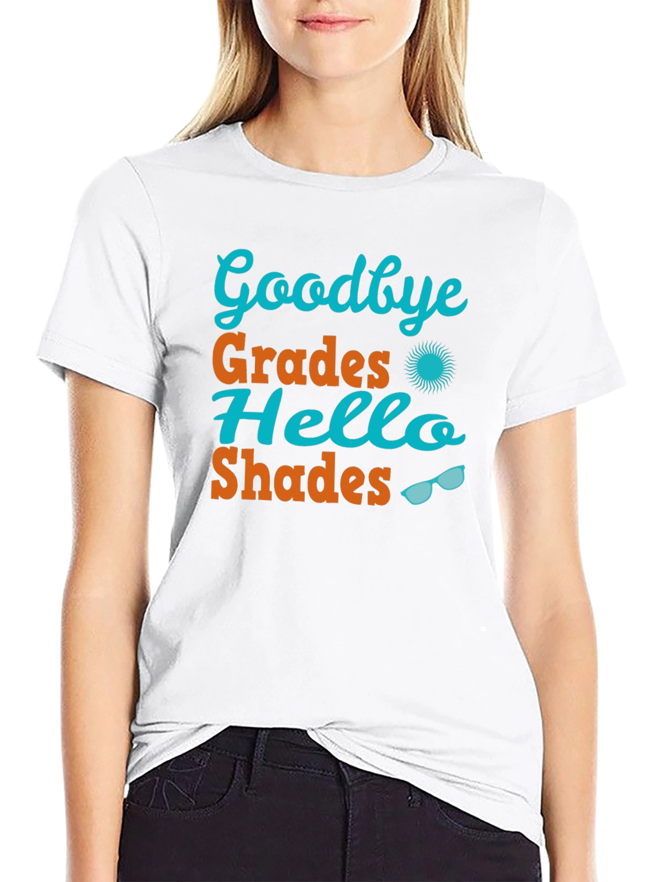 Goodbye Grades Hello Shades Graphic Tee