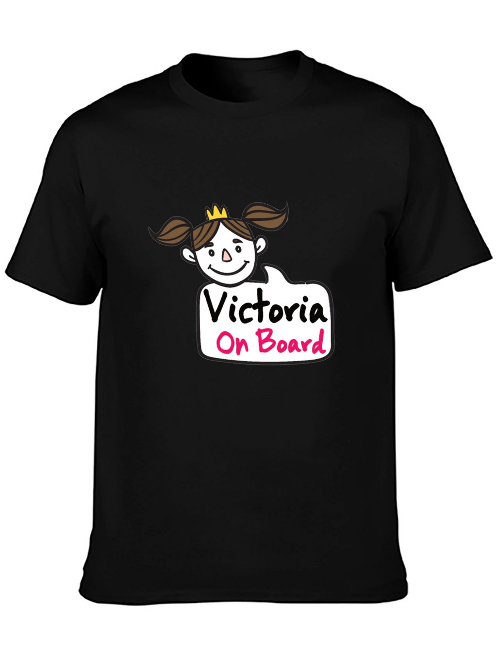 Victoria On Board Black T-Shirt