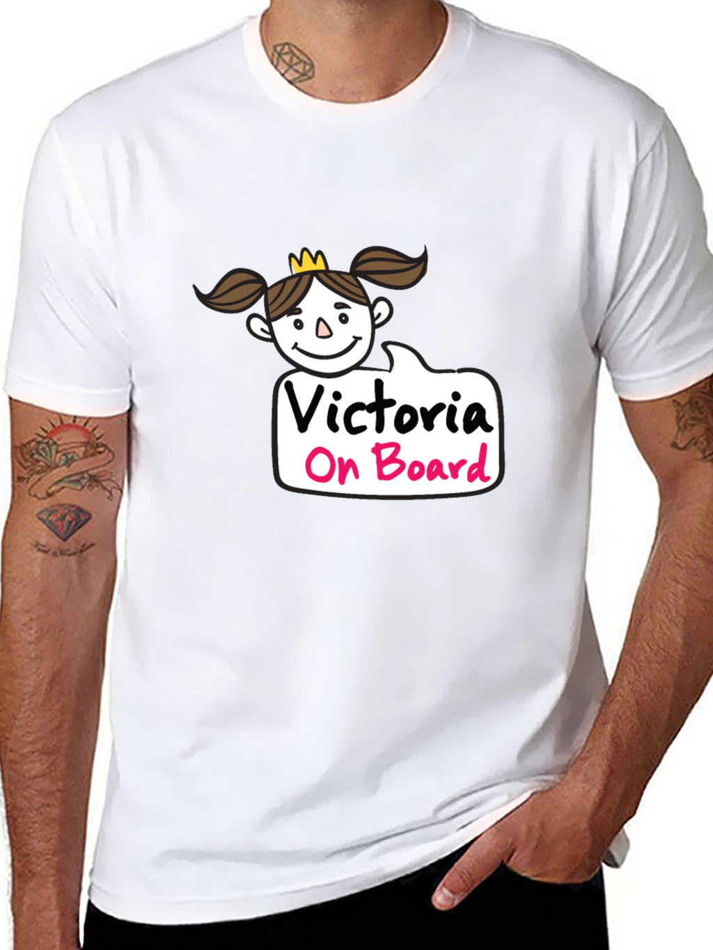 Victoria On Board Black T-Shirt