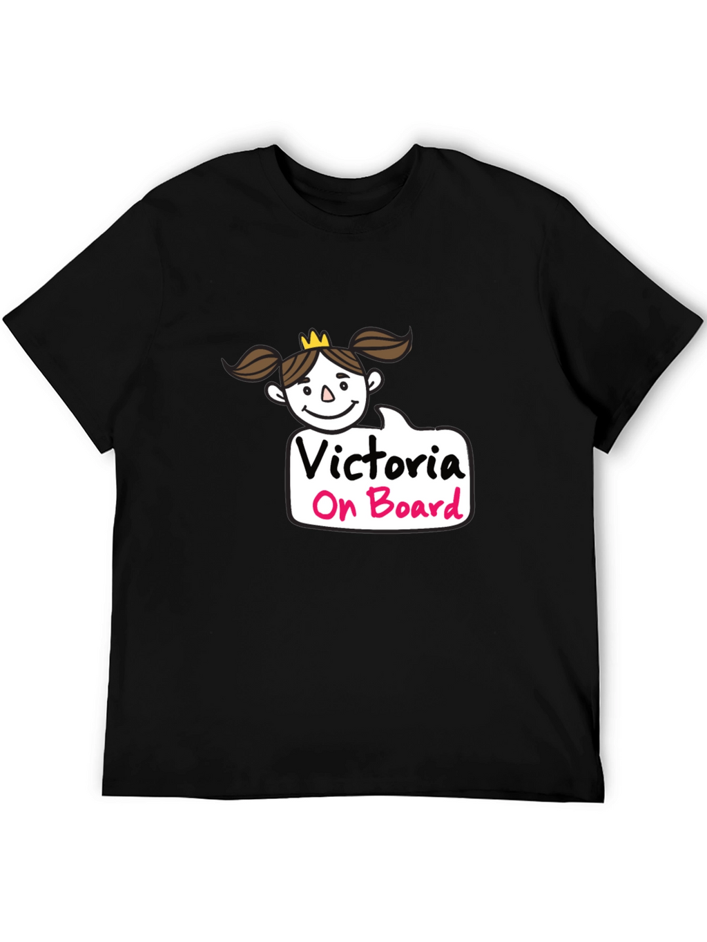Victoria On Board Black T-Shirt
