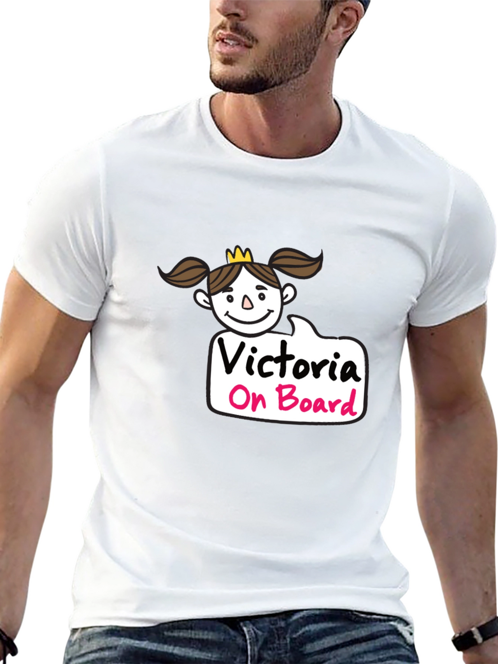 Victoria On Board Black T-Shirt