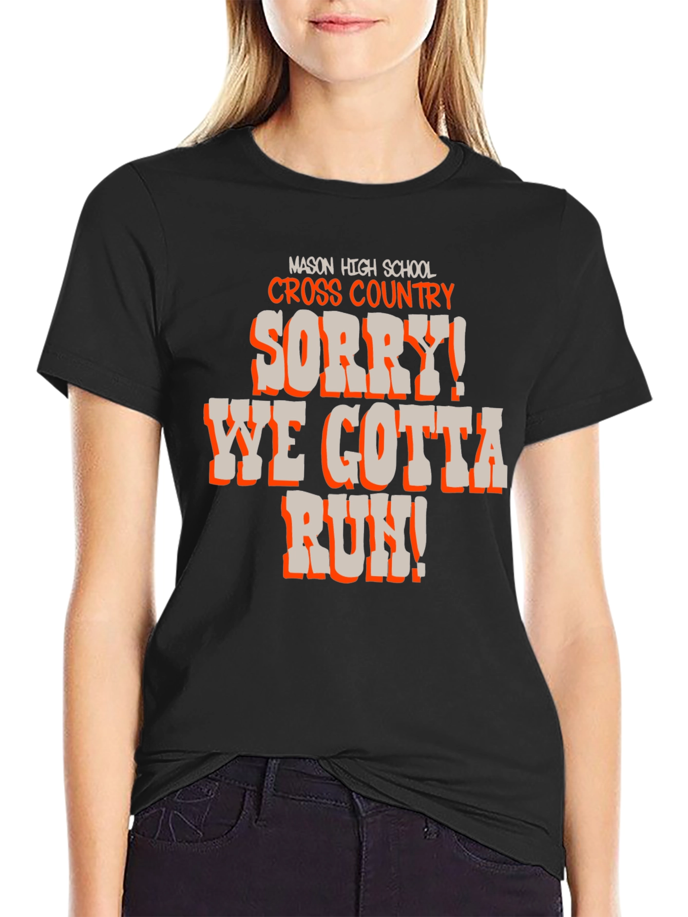Funny Cross Country Runner T-Shirt - Sorry Gotta Run!