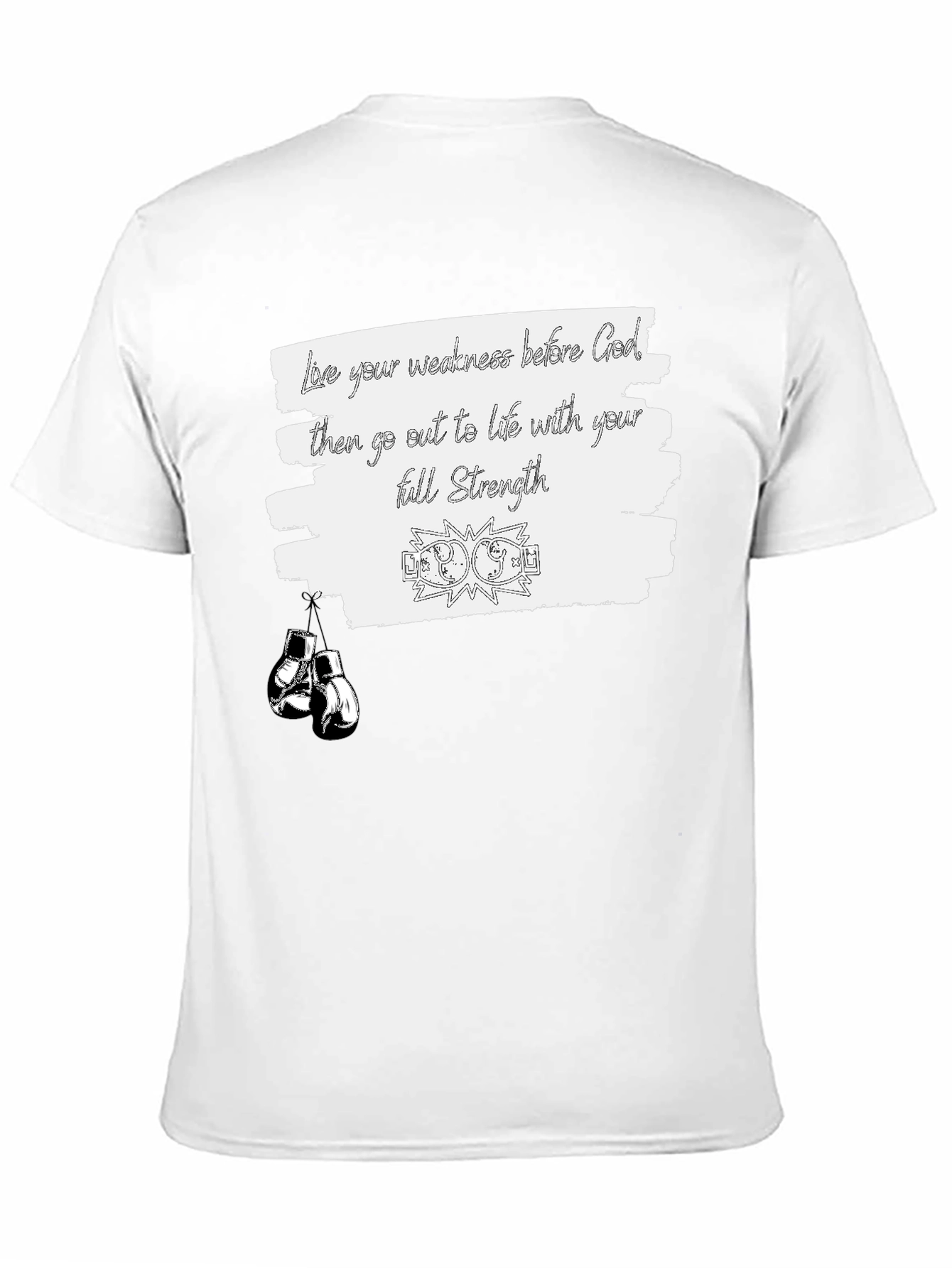 Motivational Boxing T-Shirt: Full Strength