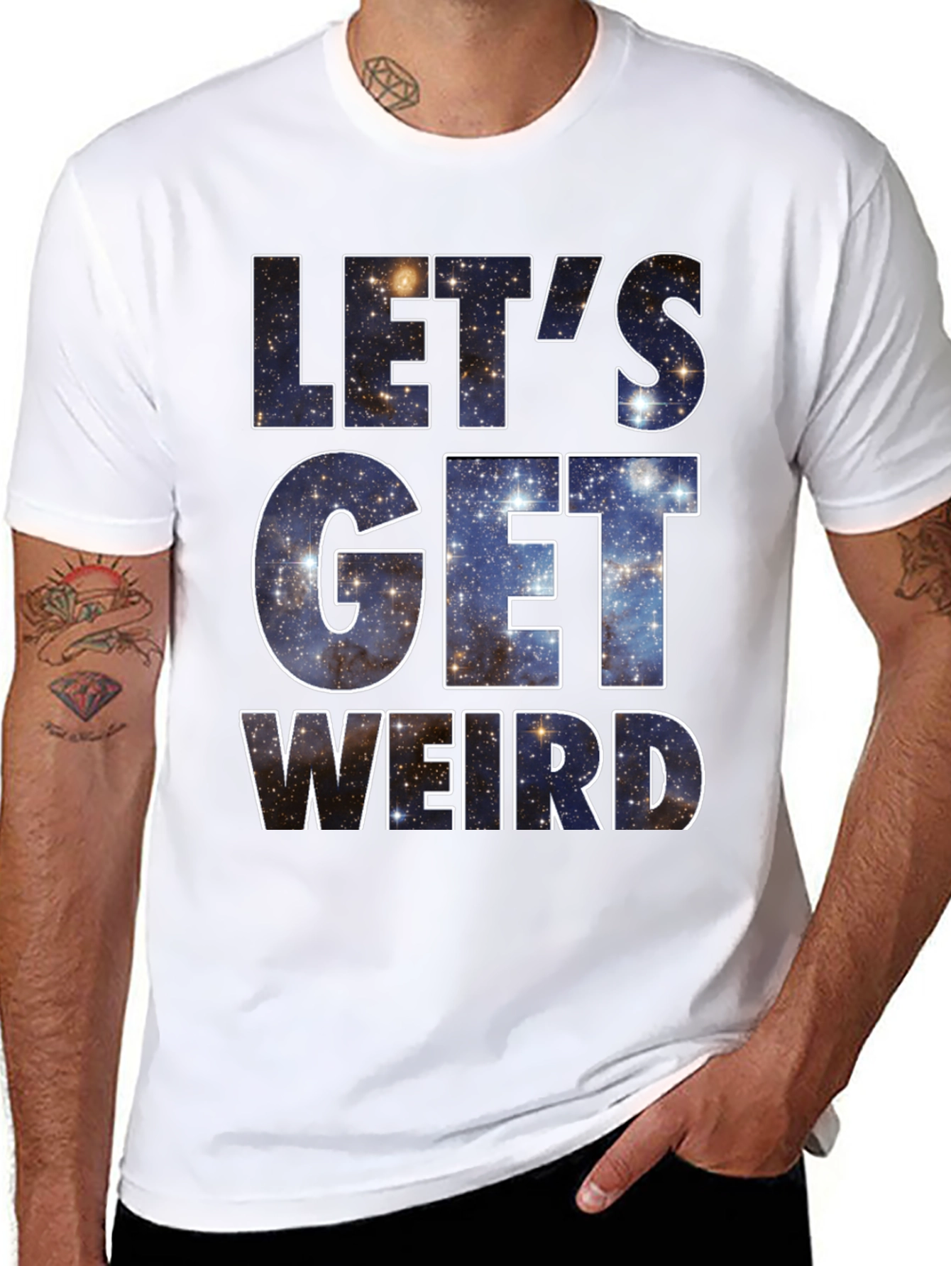 Lets Get Weird Galaxy T-Shirt