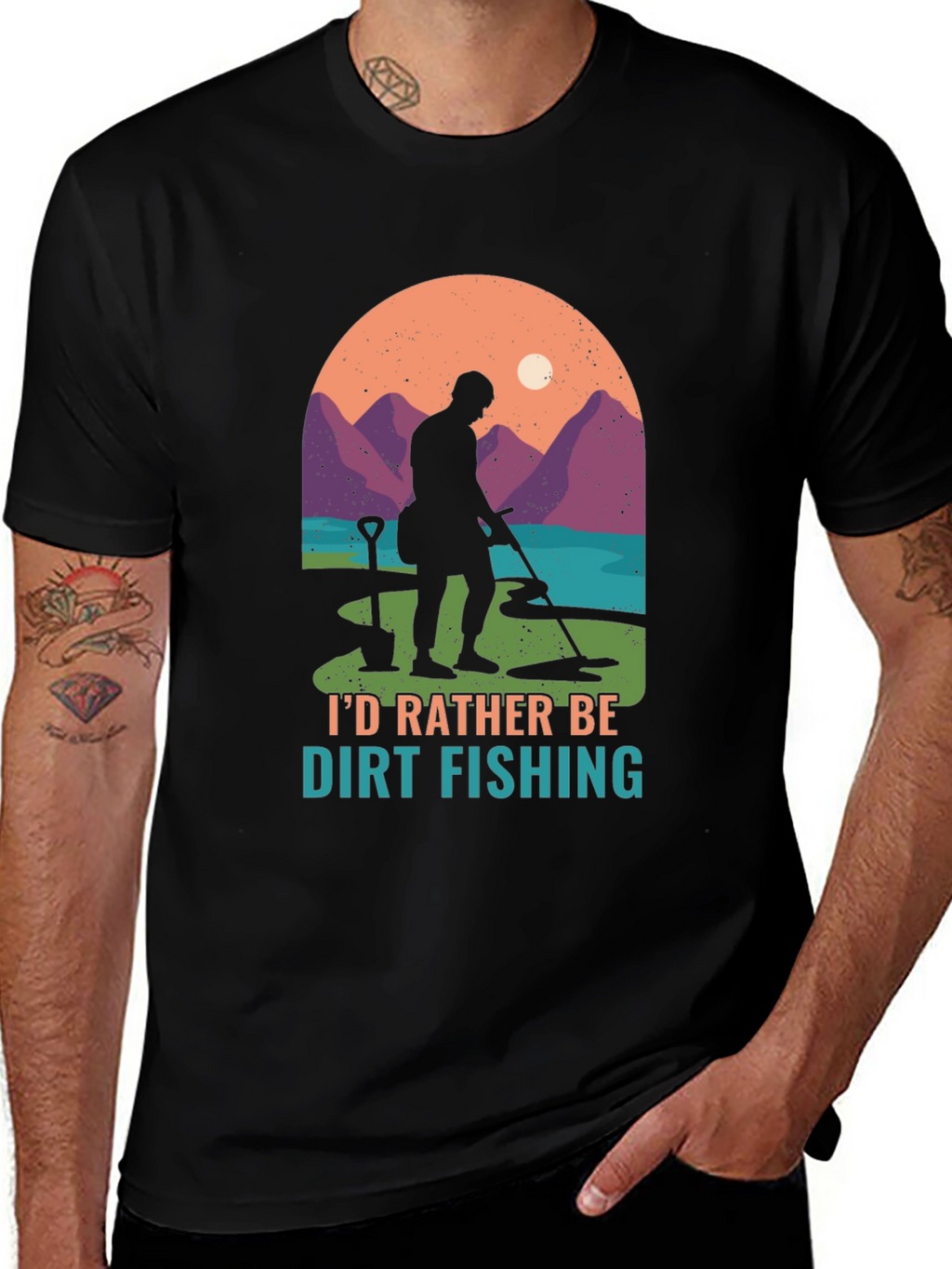 Dirt Fishing T-Shirt: Metal Detecting Adventure