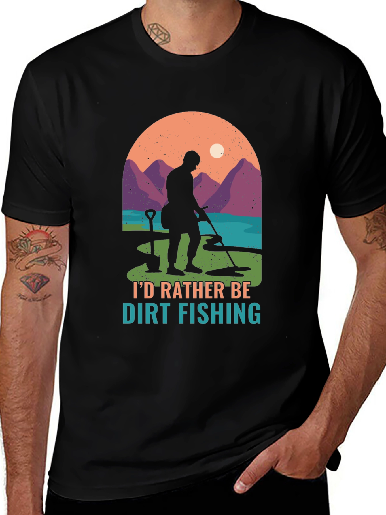 Dirt Fishing T-Shirt: Metal Detecting Adventure