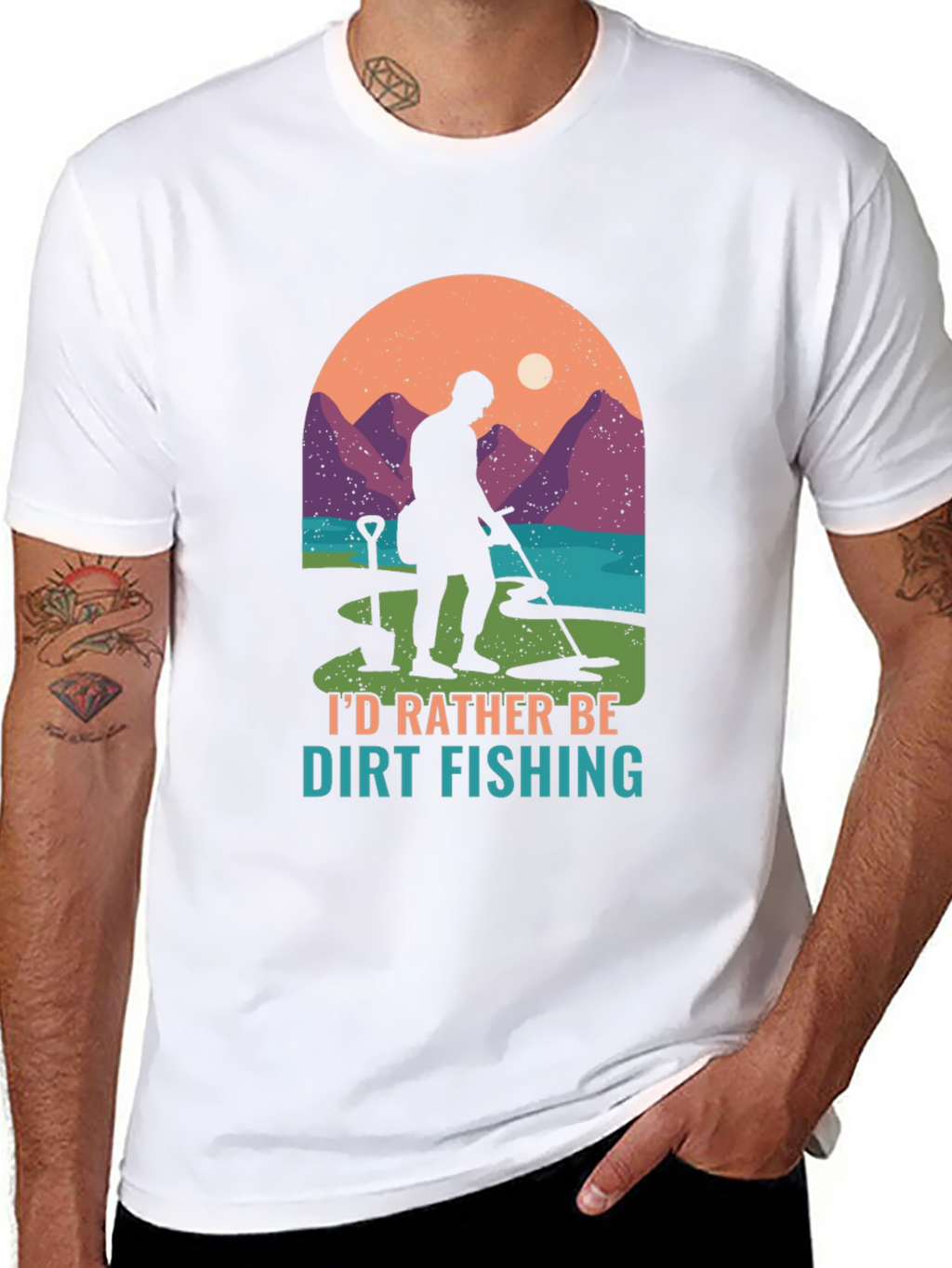 Dirt Fishing T-Shirt: Metal Detecting Adventure