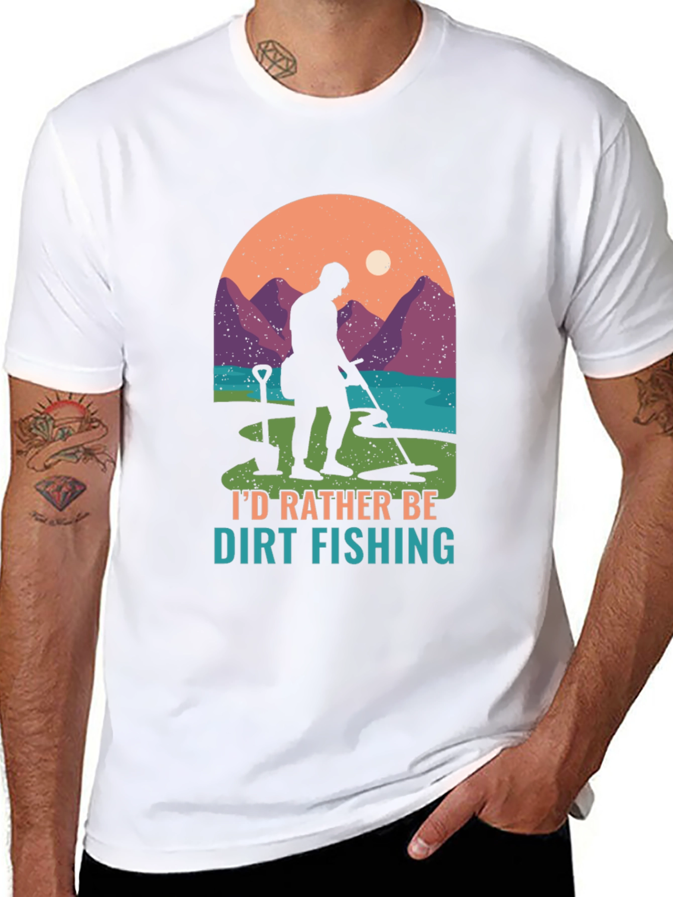 Dirt Fishing T-Shirt: Metal Detecting Adventure