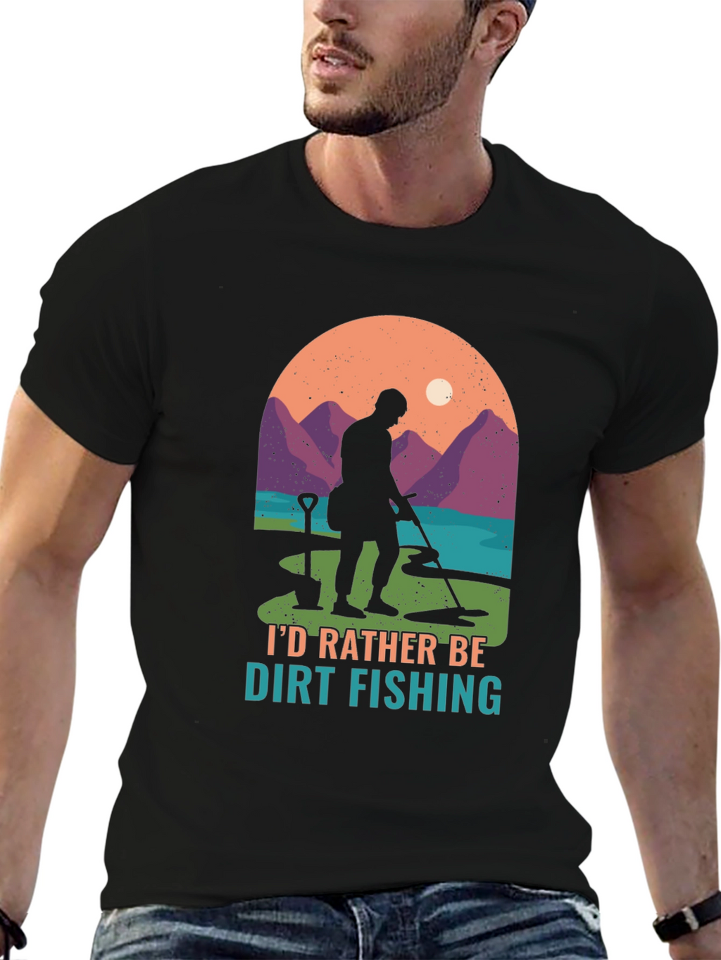 Dirt Fishing T-Shirt: Metal Detecting Adventure